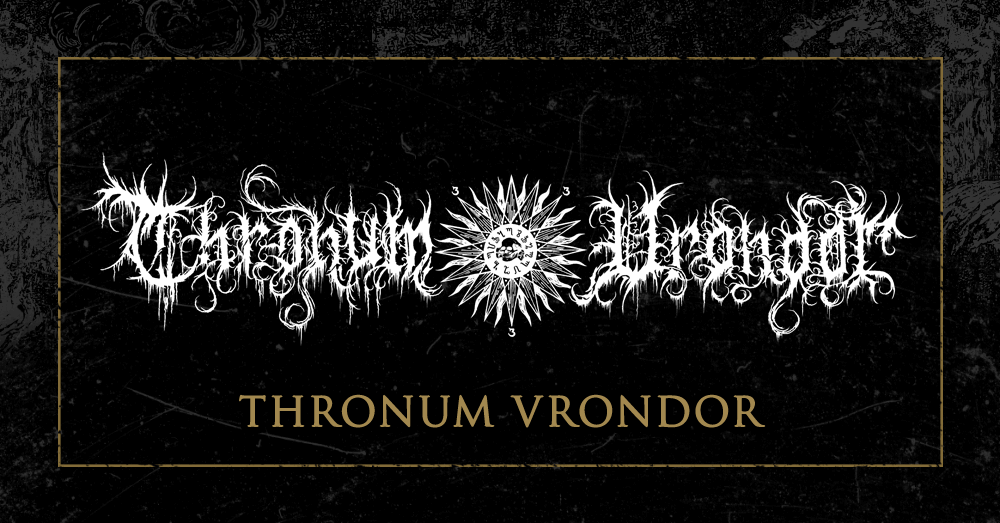 THRONUM VRONDOR се присъединяват към Immortal Frost Productions