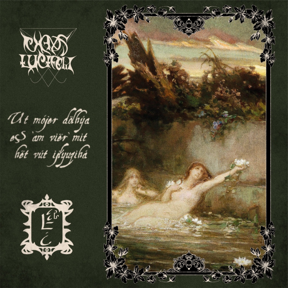 Vëlhtrhaq and Chaos Luciferi present their new split title, “Ut mójer dölhýe§ ‘åm viër’ mit hët vút ijłyuzihá”
