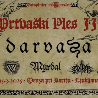 TOMORROW REMINDER (15.03)! MRTVAŠKI PLES vol. III: Darvaza, Kringa, Myrdal & Solfar in Ljubljana