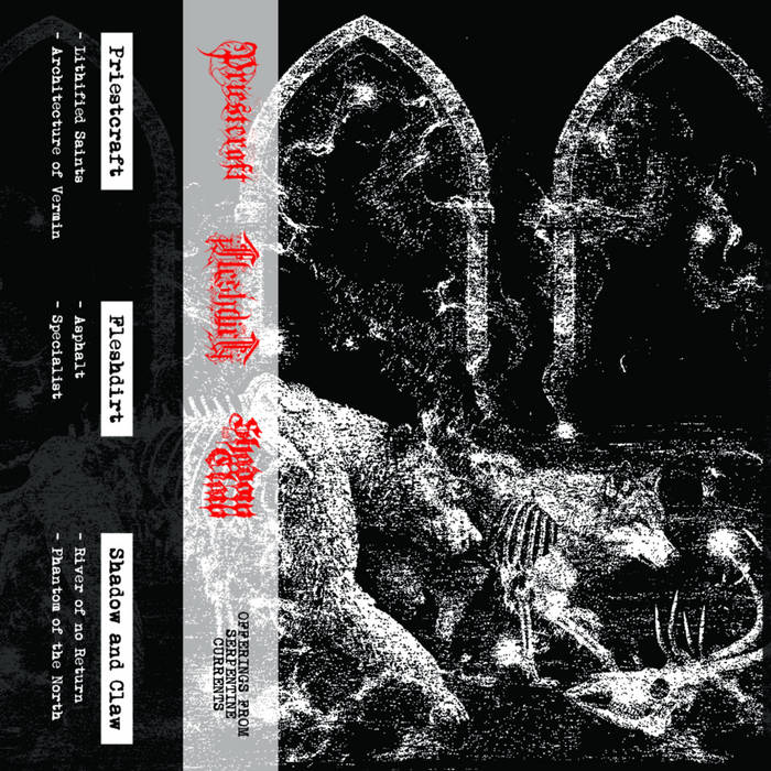 Priestcraft , Fleshdirt and Shadow & Claw reveal their latest effort, “Offerings from Serpentine Currents”