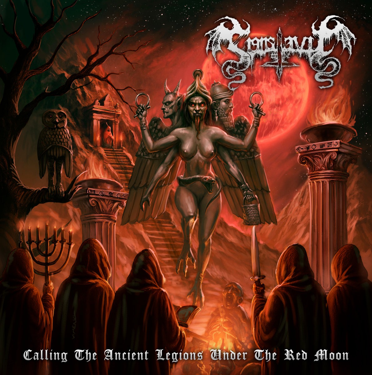 Signs Of The Evil unveil their latest offering, “Calling the Ancient Legions Under the Red Moon”