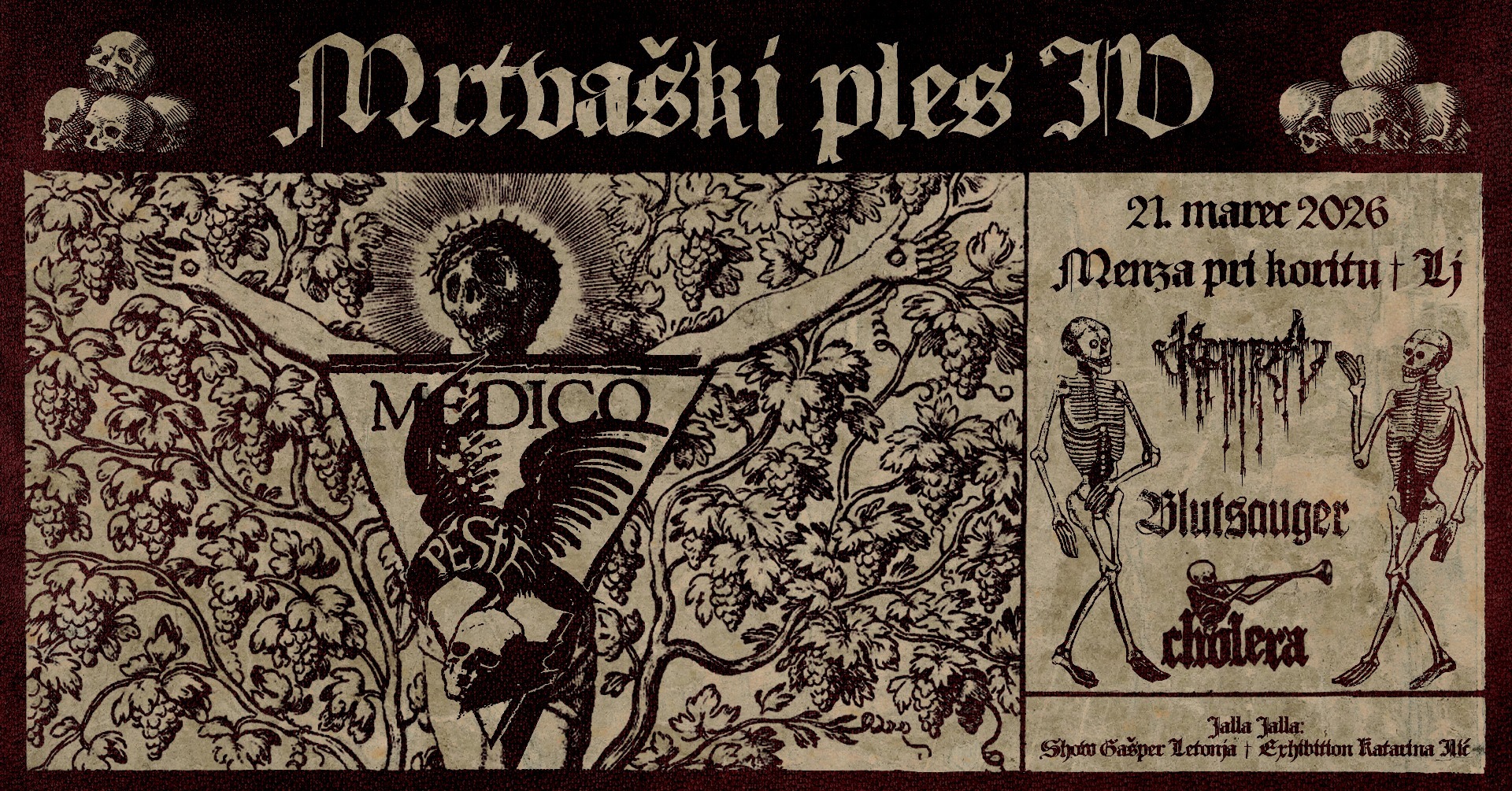MRTVAŠKI PLES IV takes over Ljubljana this Saturday (21.3.)!